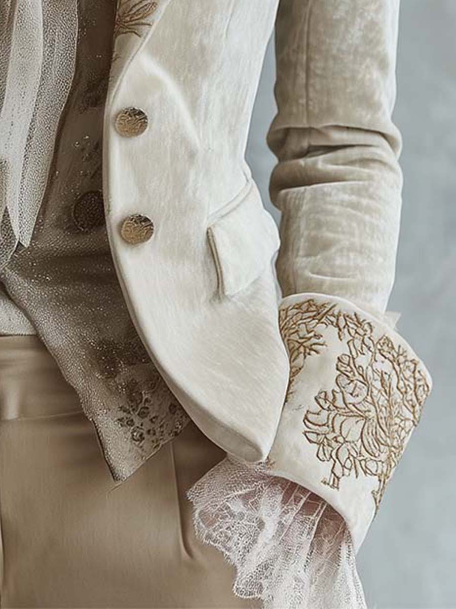 Amberly™ | Embroidered Tailored Blazer