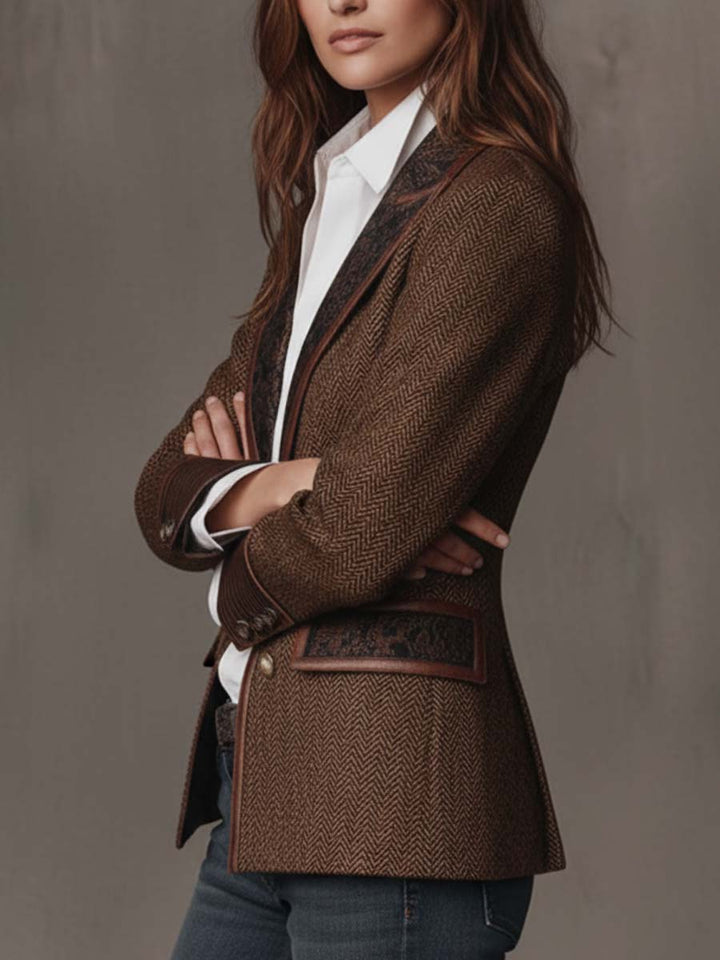 Hollis™ | Herringbone Panel Blazer