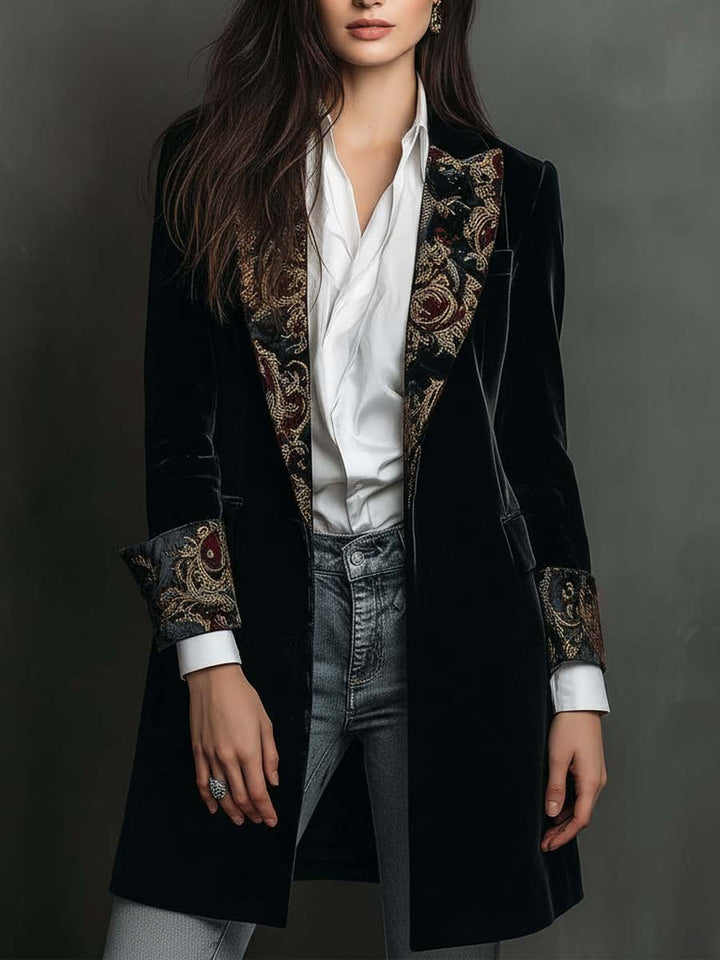 Octavia™ | Baroque-Trim Tailored Blazer