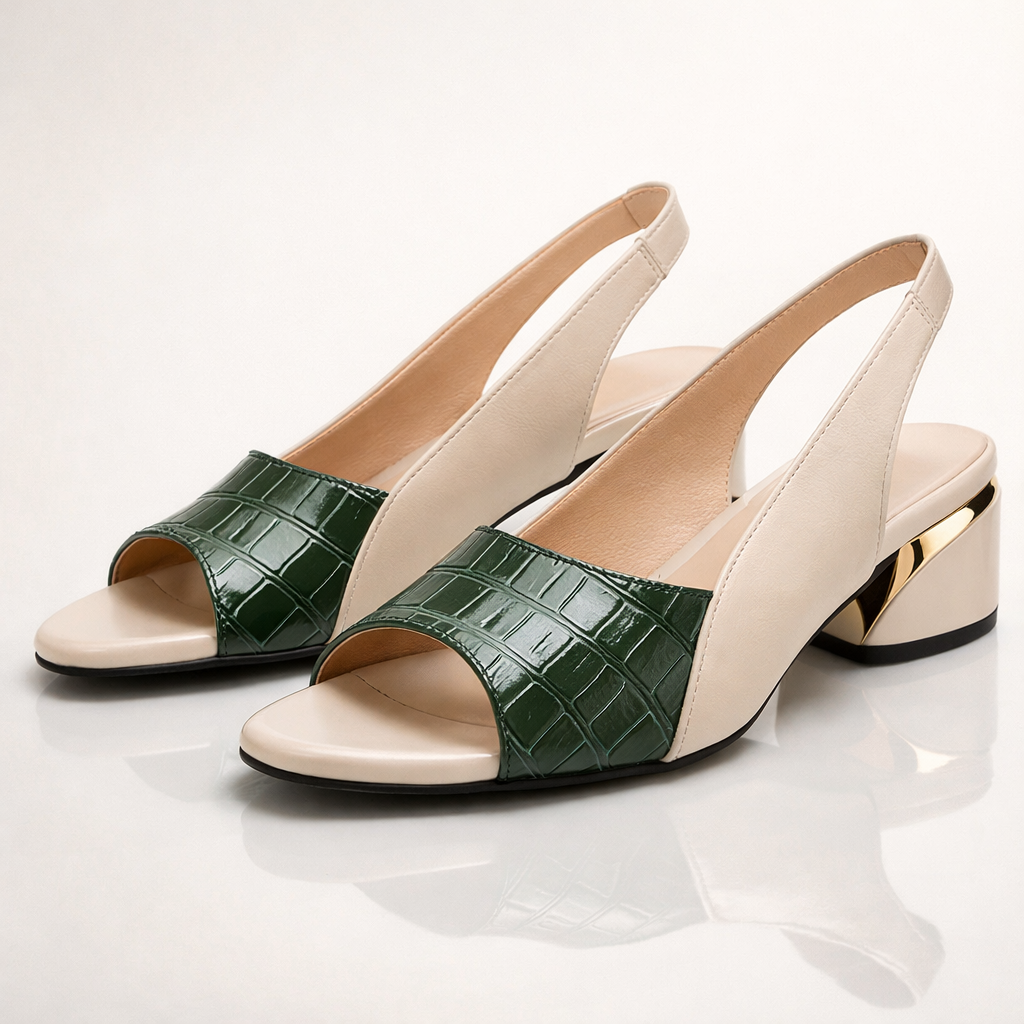 Harper Lane Gator Slingback Sandals