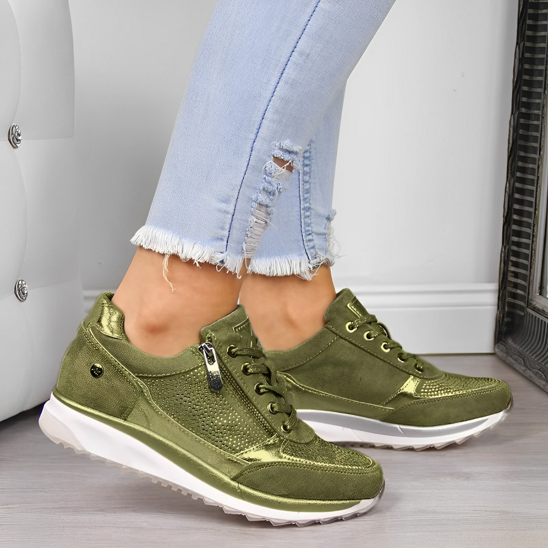 Deborah™ | Orthopedic Wedge Sneakers with Side Zipper