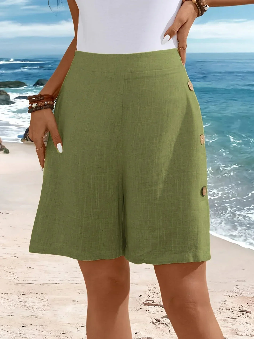 Whitney™ | Comfortable Shorts With Buttons