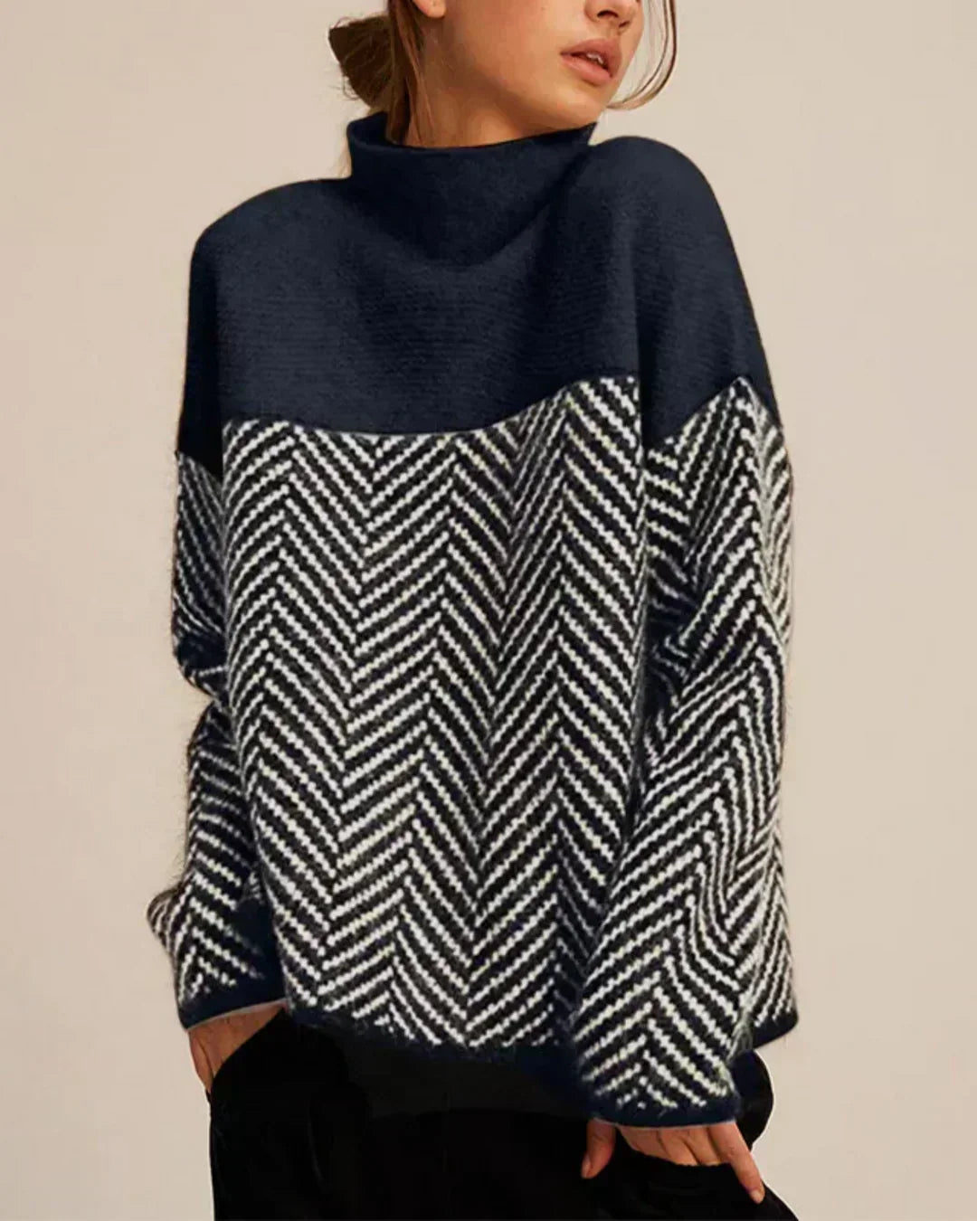 Clarisse - Cotton Turtleneck Sweater