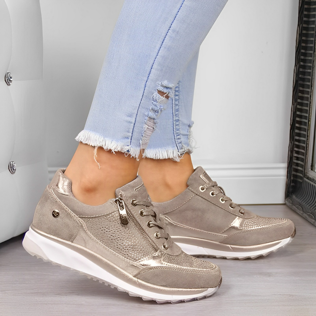 Deborah™ | Orthopedic Wedge Sneakers with Side Zipper