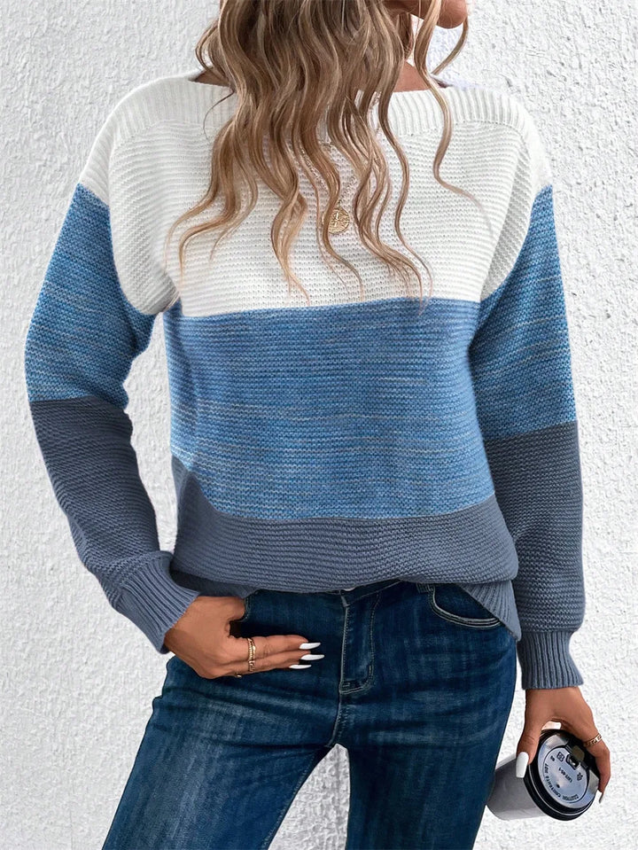 Nancy | Knitted Patchwork Sweater