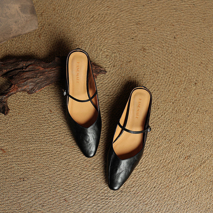 Orella Genuine Leather Mules