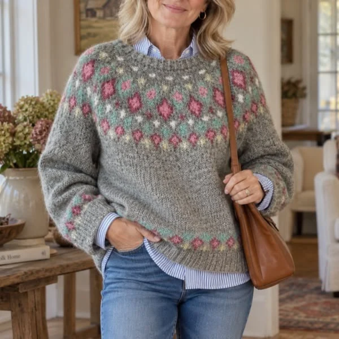 Rebecca™ | Chic Vintage Knit Sweater