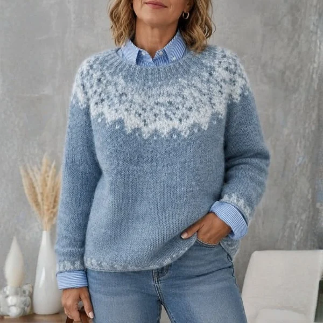 Sienna™ | Cozy Fair Isle Knit Sweater