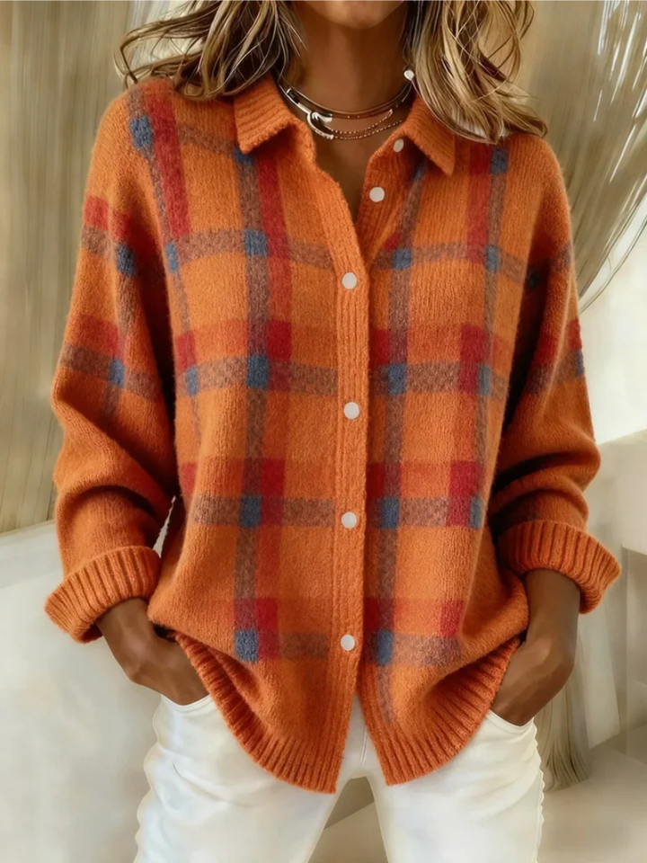 Camille™ | Plaid Cardigan