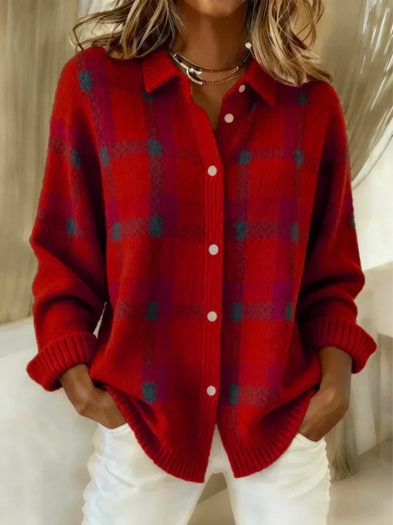 Camille™ | Plaid Cardigan