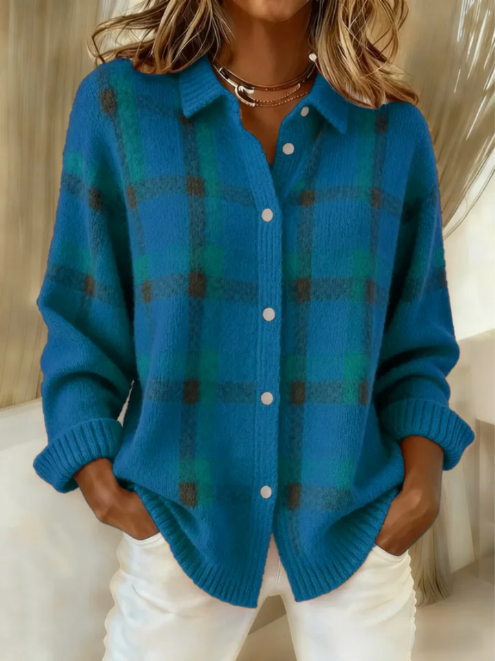 Camille™ | Plaid Cardigan