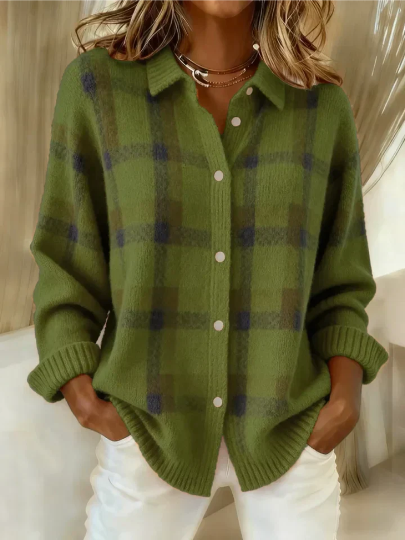 Camille™ | Plaid Cardigan
