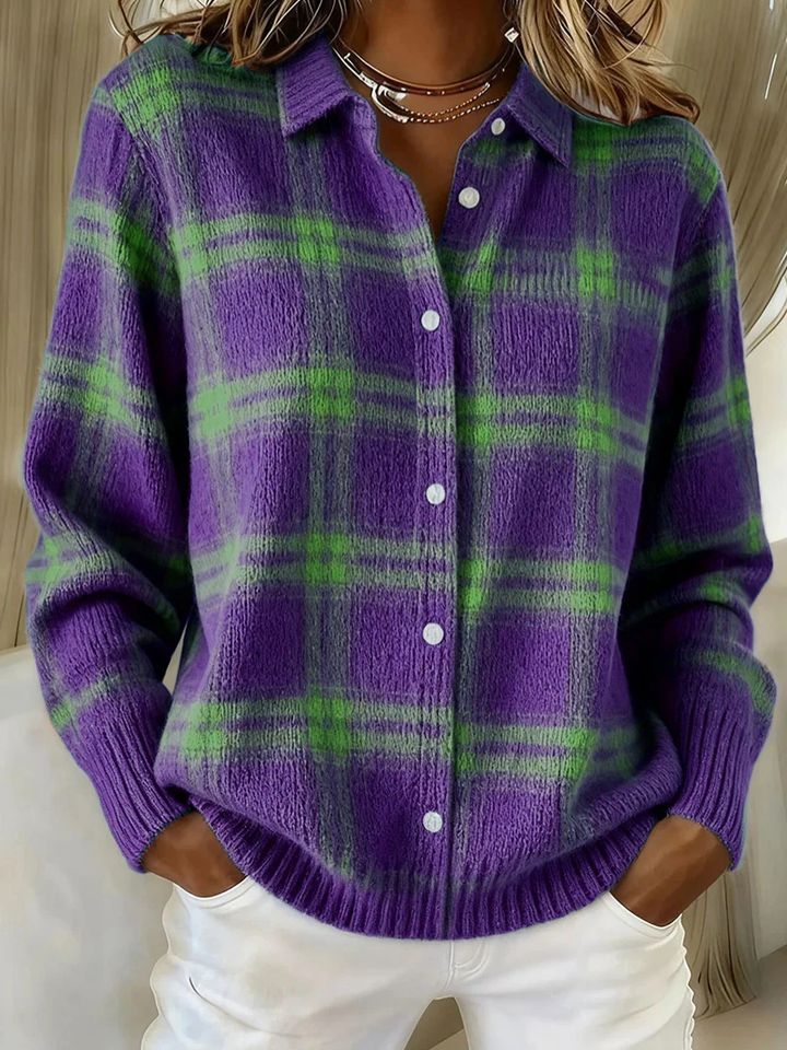 Camille™ | Plaid Cardigan