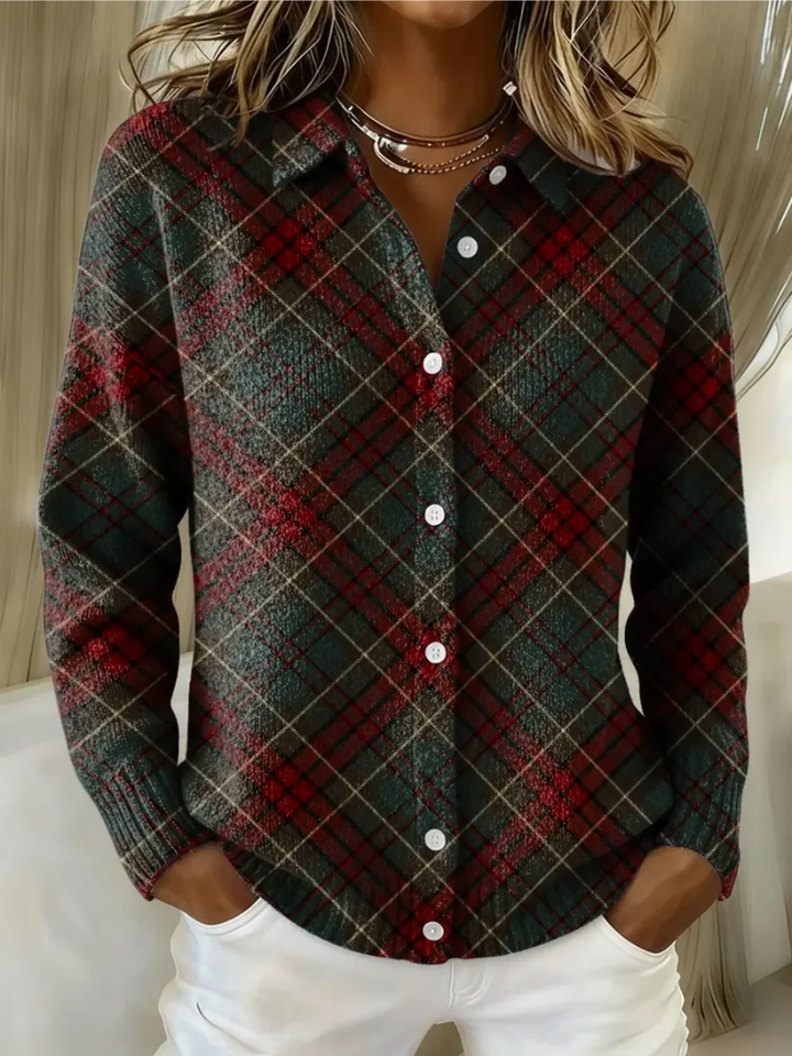 Camille™ | Plaid Cardigan