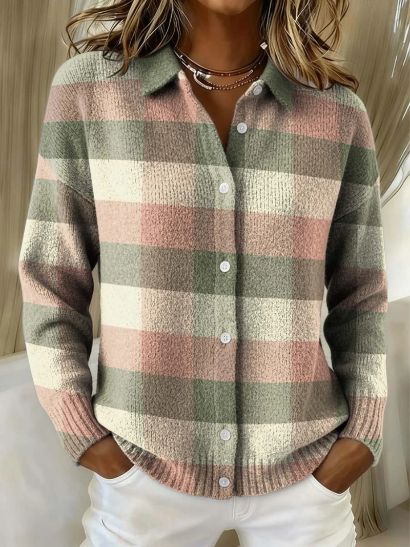 Camille™ | Plaid Cardigan