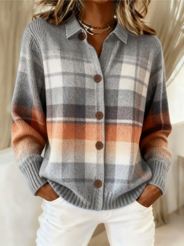 Camille™ | Plaid Cardigan