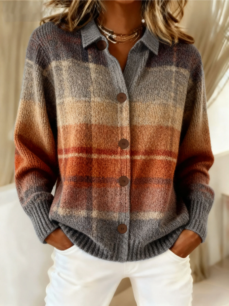 Camille™ | Plaid Cardigan