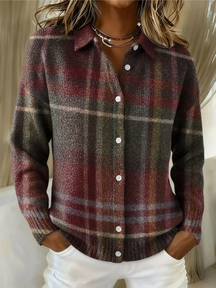 Camille™ | Plaid Cardigan