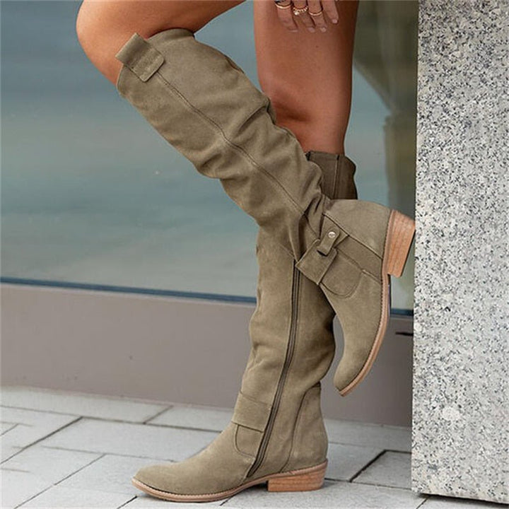 Women's Versatile Flat Knee High Boots