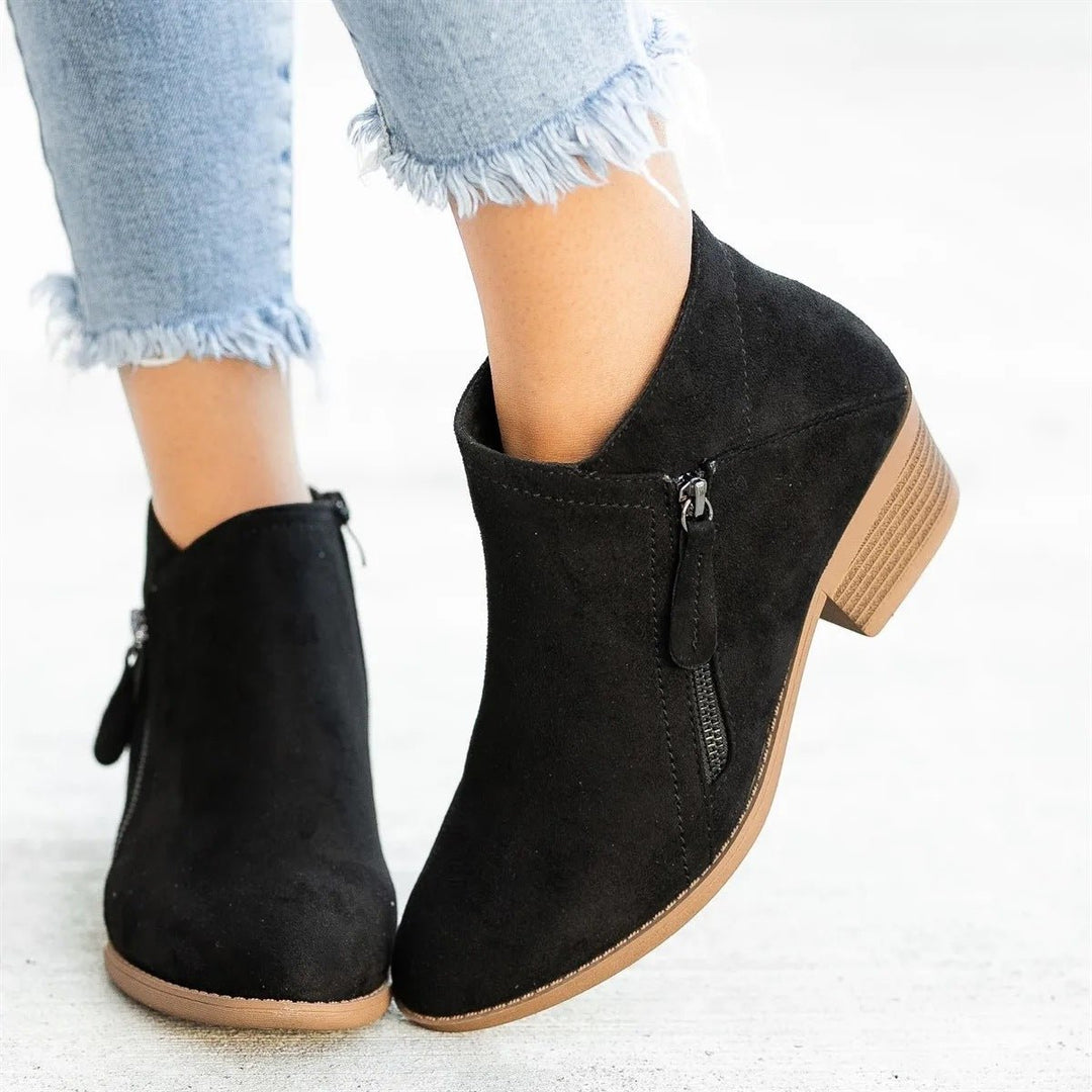 Women's Short Suede Ankle Boots