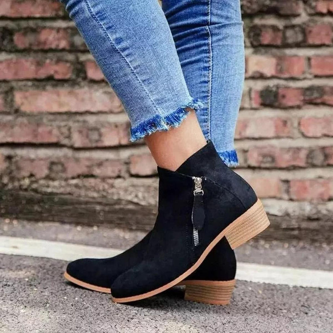 Women's Short Suede Ankle Boots