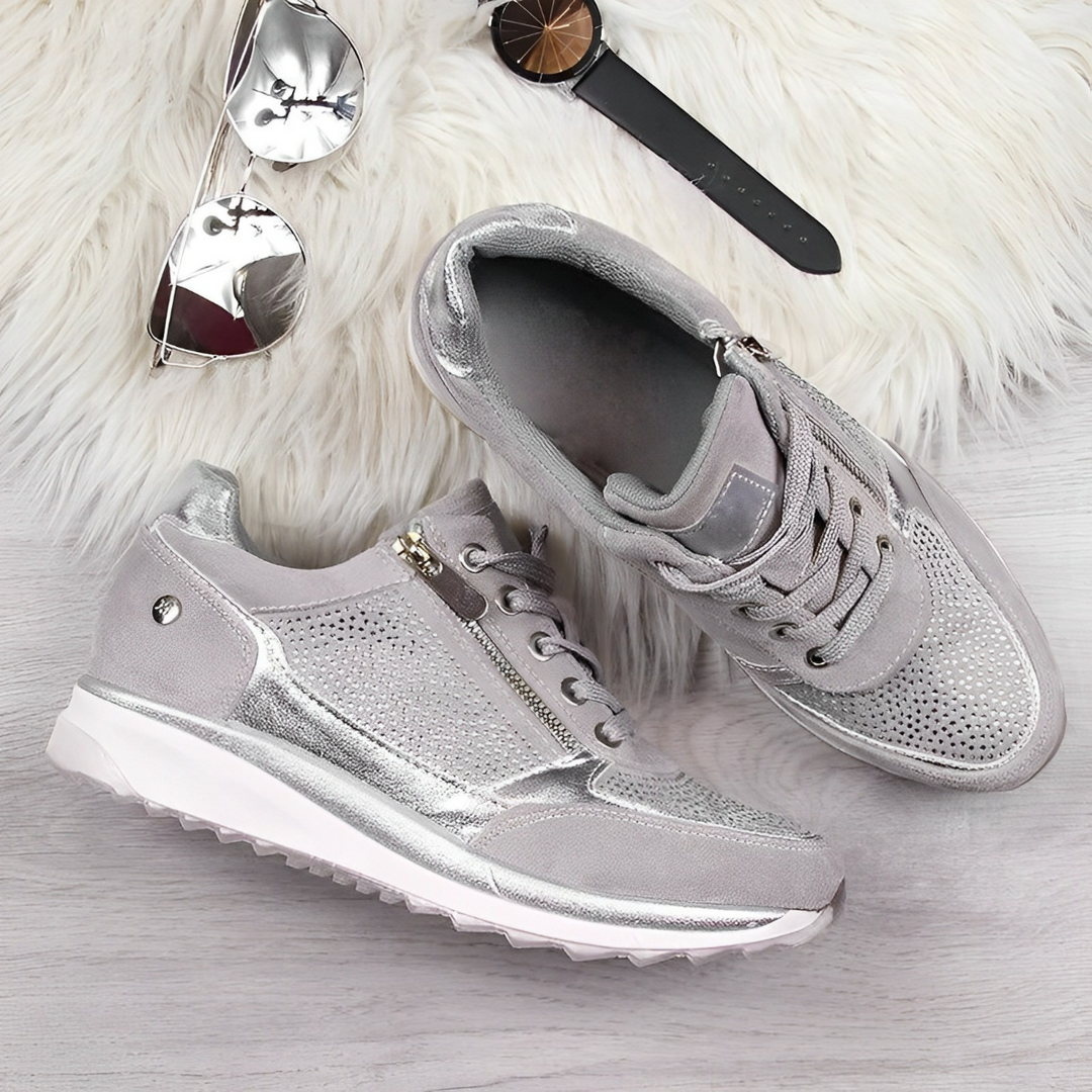 Deborah™ | Orthopedic Wedge Sneakers with Side Zipper