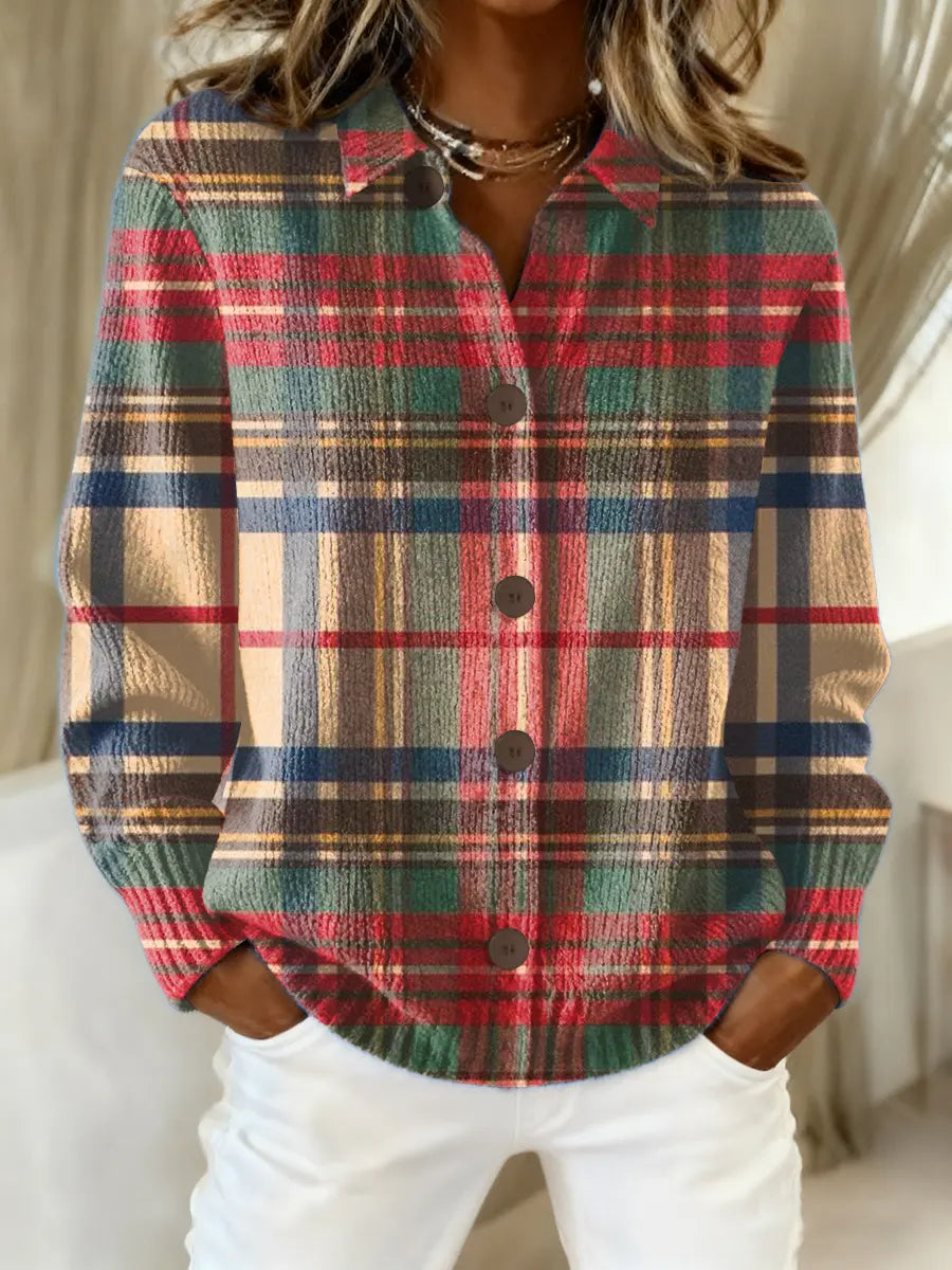 Camille™ | Plaid Cardigan