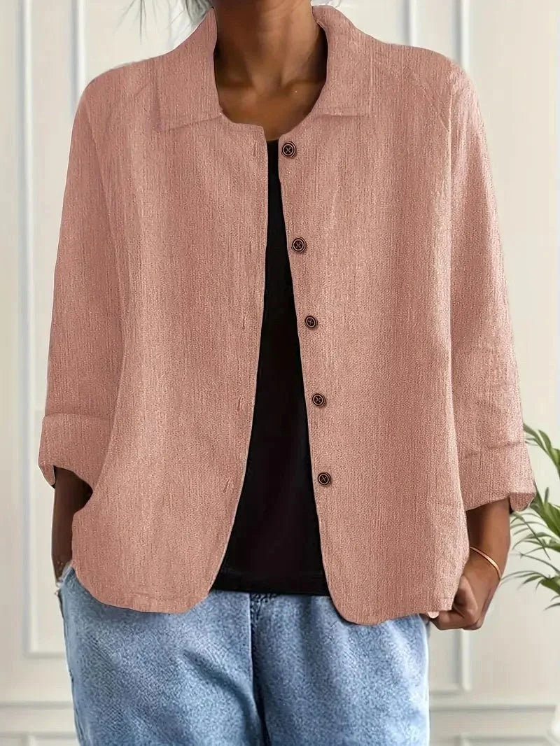 Wilhelmine | Sand Crinkle Blouse