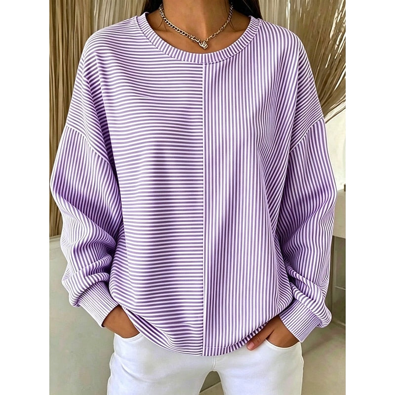 Juniper | Relaxed Striped Sweatshirt