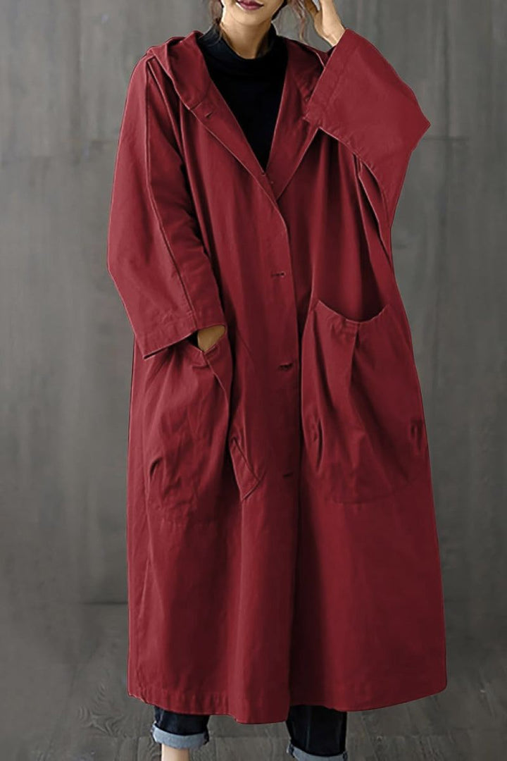 One Size Fits All Oversized Water-Resistant Windbreaker Jacket