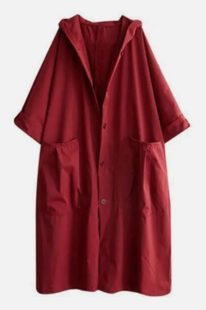 One Size Fits All Oversized Water-Resistant Windbreaker Jacket