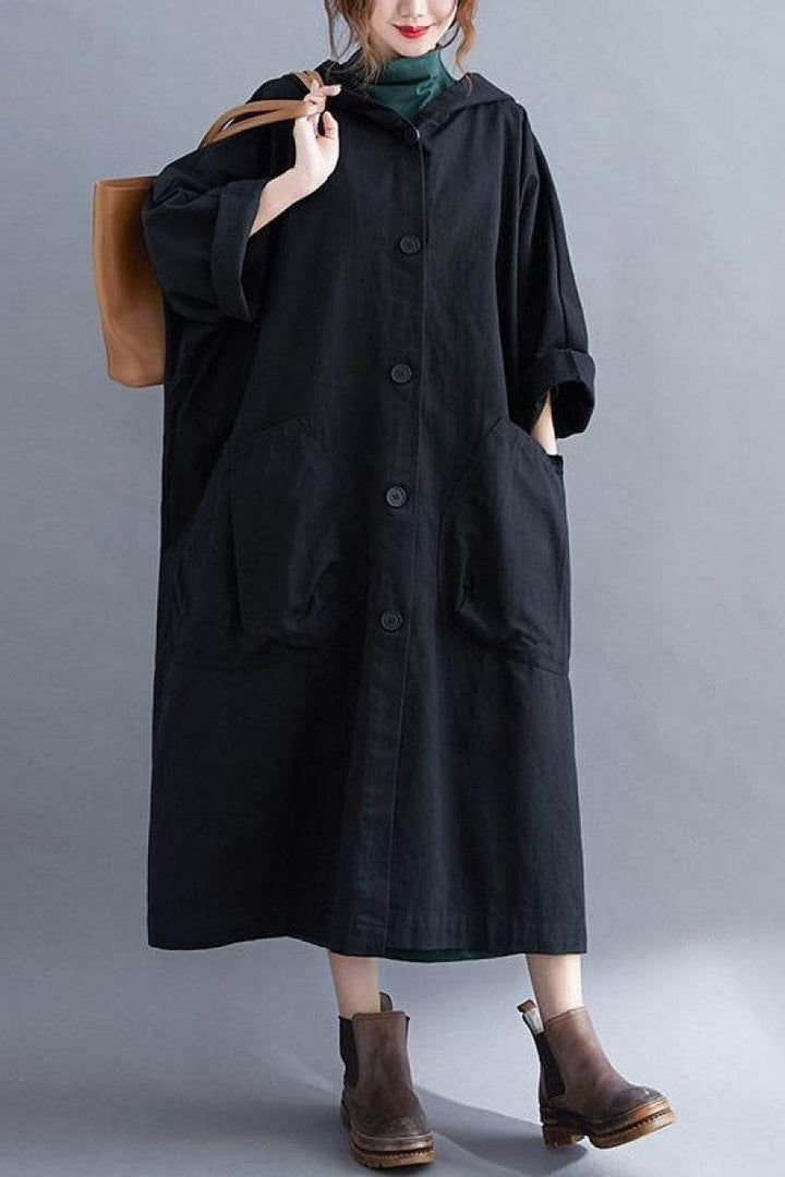 One Size Fits All Oversized Water-Resistant Windbreaker Jacket