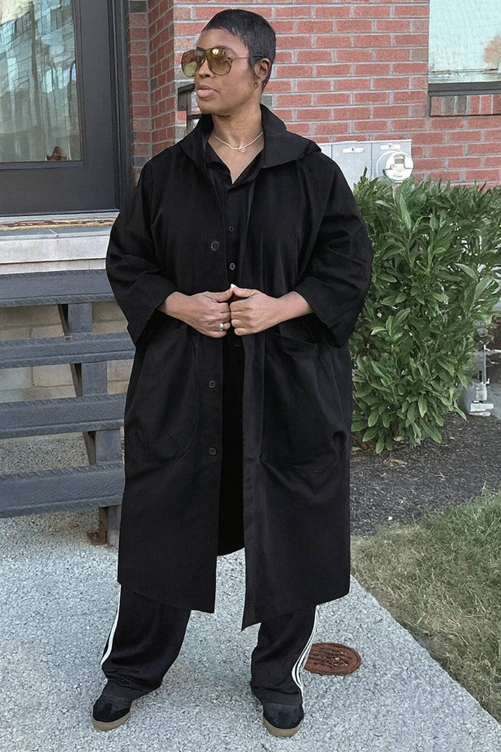 One Size Fits All Oversized Water-Resistant Windbreaker Jacket