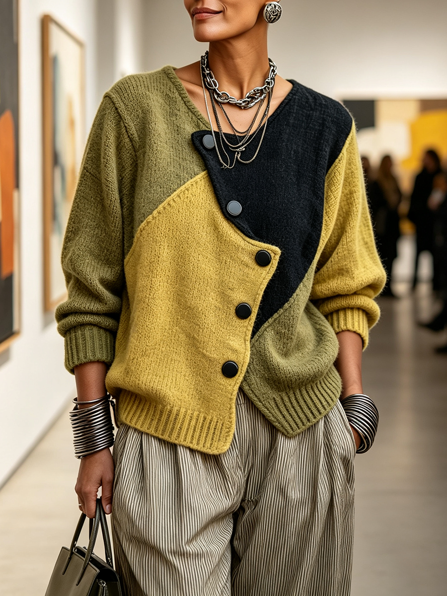 Weston™ | Color-Block Knit Sweater