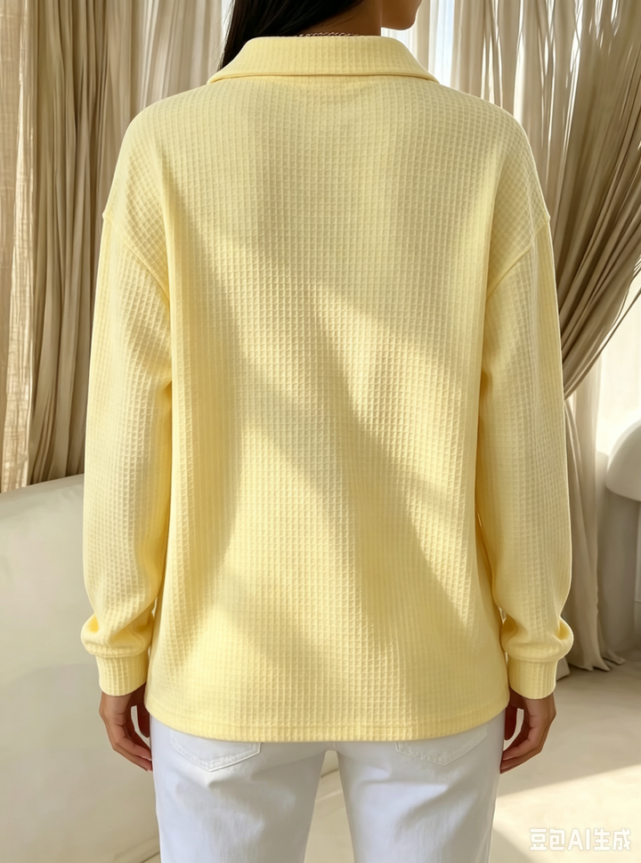 Idalia™ | Chic Soft Waffle-Knit Polo Top