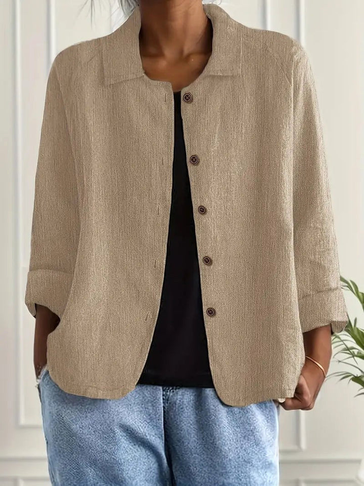 Wilhelmine | Sand Crinkle Blouse